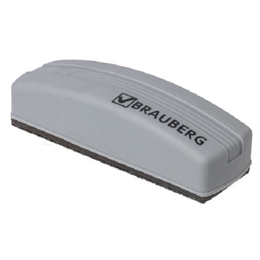 Губка для магнитно-маркерной доски, 60*120мм, Brauberg, серый корпус