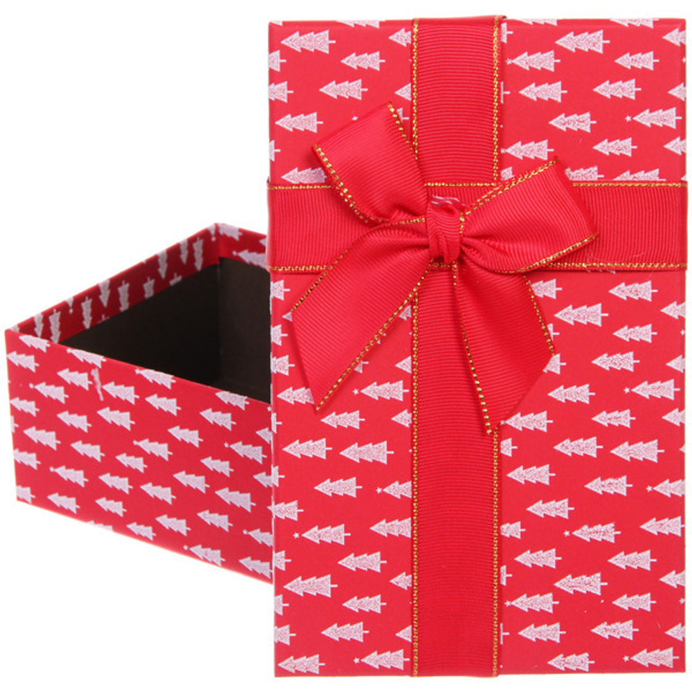 Коробка подарочная «Зимняя радость» 19*12*6,5 см, Красный