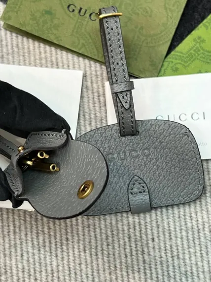 Сумочка Gucci Bauletto маленького размера серый