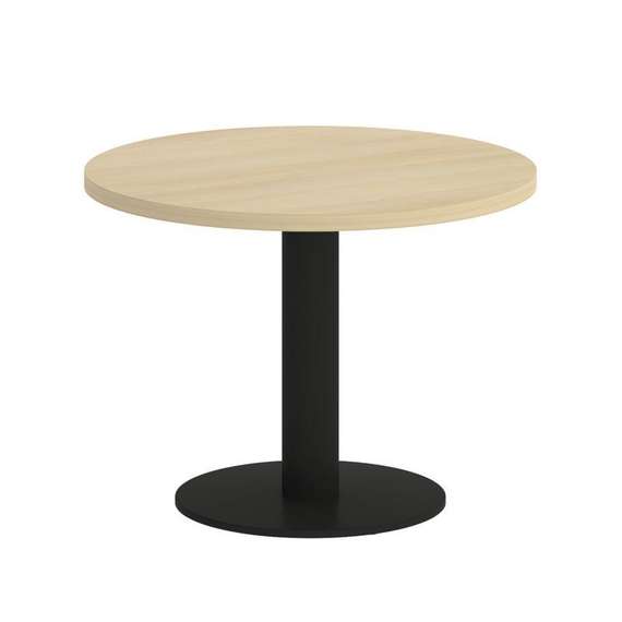 Yalta Стол журнальный круглый LT.SJ-1 Акация Лорка/Металл Черный 600*600*450