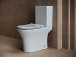Унитаз-компакт безободковый Ceramica Nova Fortuna CN9001 с крышкой сиденьем микролифт белый