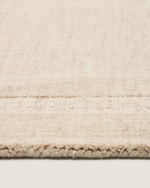 Жаккардовый шерстяной ковер Dalena в бежевую полоску 300 x 200 см