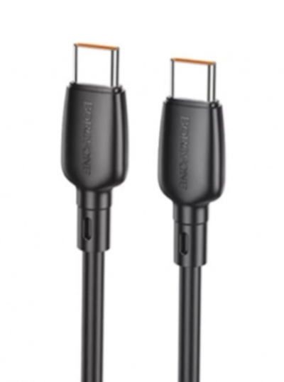 Кабель Borofone BX93 Type-C-Type-C 60W 3A 1м PVC Black