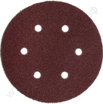 Круг шлифовальный ЗУБР ″Мастер″ универсальный, из абразивной бумаги на велкро основе, 6 отверстий, Р80, 150мм, 5шт