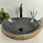 Раковина из речного камня RS-62084 (56*44*15)