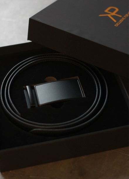 Ремень из натуральной кожи для джинс и брюк с металлической пряжкой