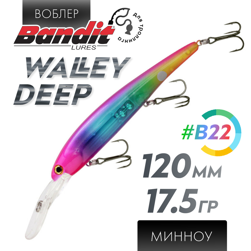 Воблер Bandit Walleye Deep (120мм, 17.5гр)