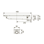 Сифон TECEdrainprofile стандартный DN 50 боковой слив, 673002