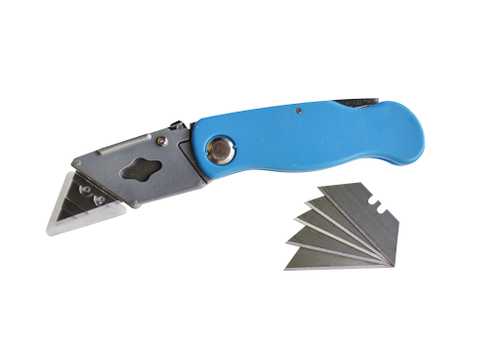 НОЖ СКЛАДНОЙ VERTEXTOOLS 2в1 УНИВЕРСАЛЬНЫЙ, ТРАПЕЦИЕВИДНЫЙ ДЛЯ СТРОИТЕЛЬНЫХ РАБОТ , шт