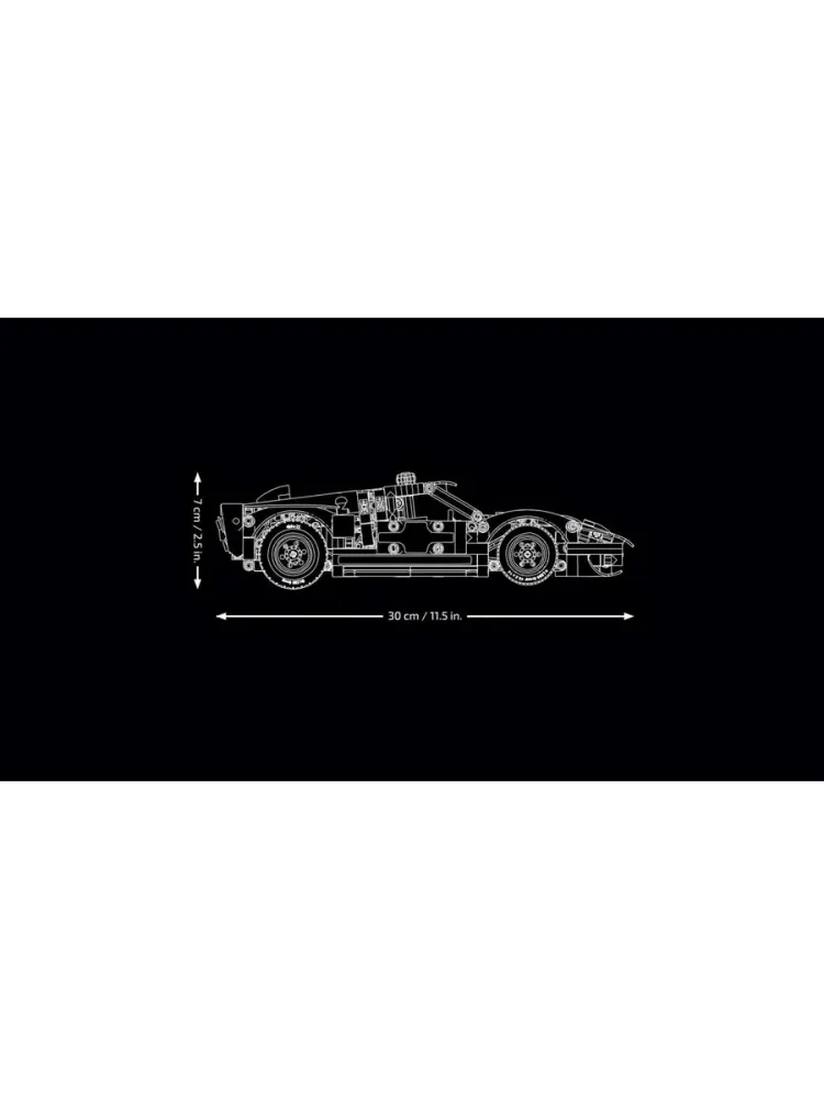 Конструктор Technic 42223 Гоночный автомобиль Ford GT40 MKII