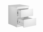 Тумба МАЛЬТА прикроватная 2 ящика 40х54 (белый)