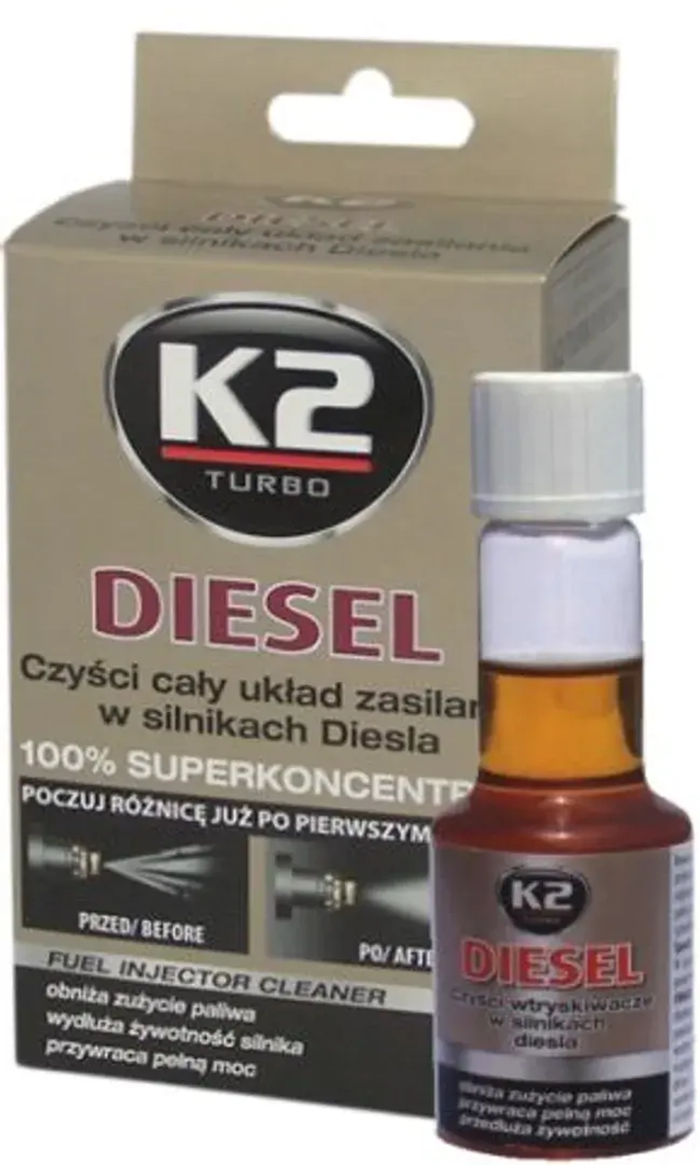 Очиститель топливной системы 50мл K2 Diesel (T312)