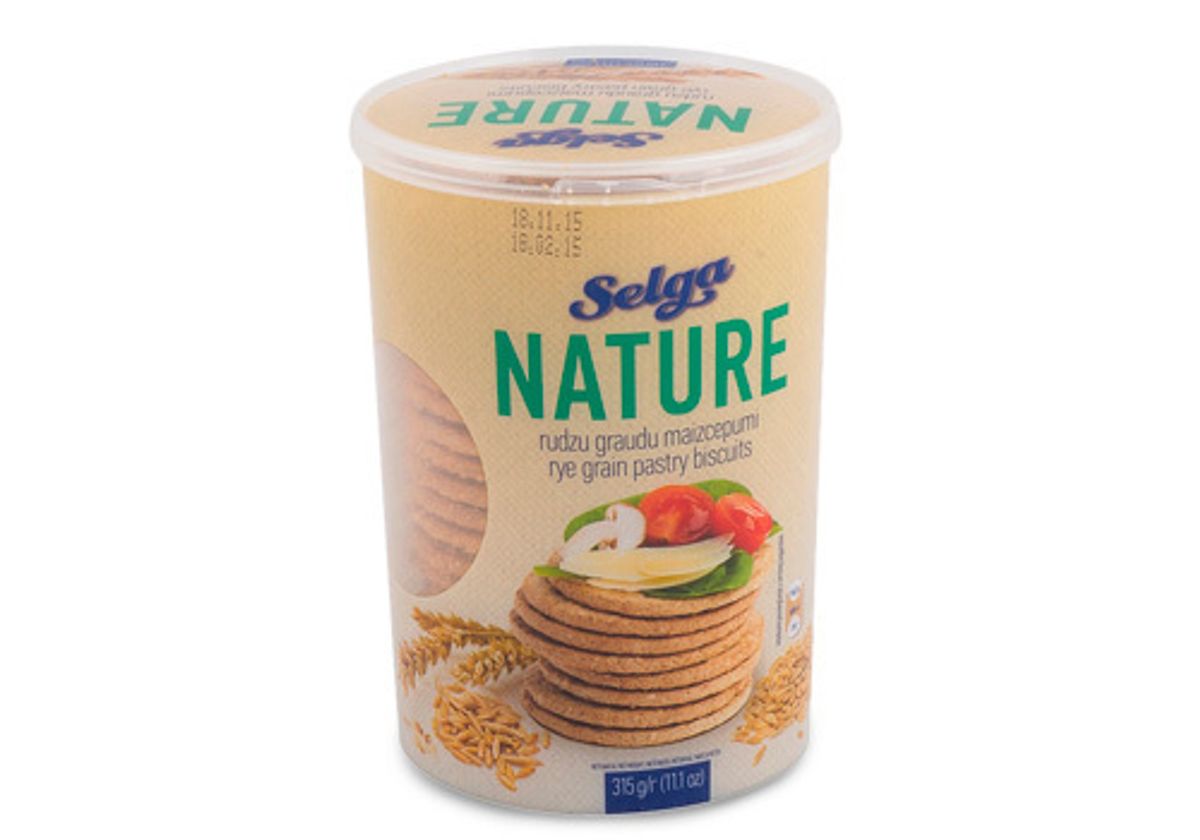 Ржаное хлебное печенье "Selga Nature", 315г