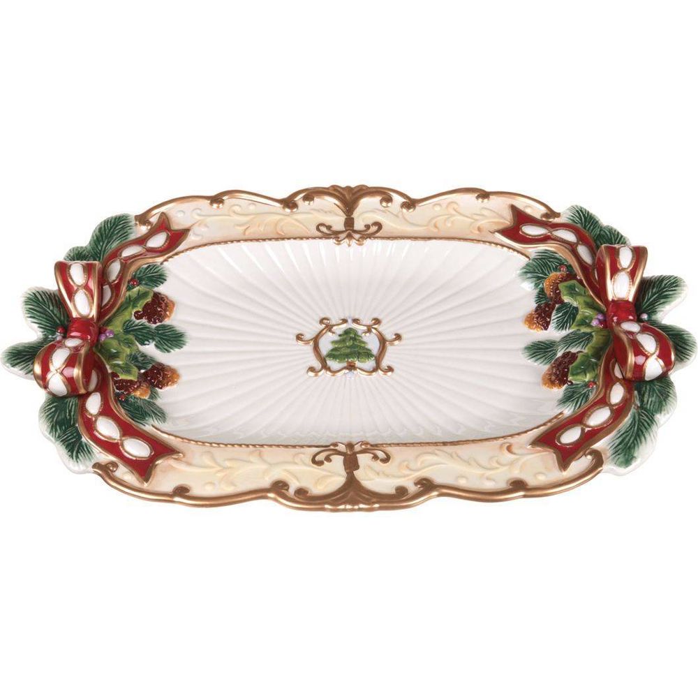 БЛЮДО LEFARD "ЕЛКА" ПРЯМОУГОЛЬНОЕ 45*30*3 СМ (КОР=6ШТ.)