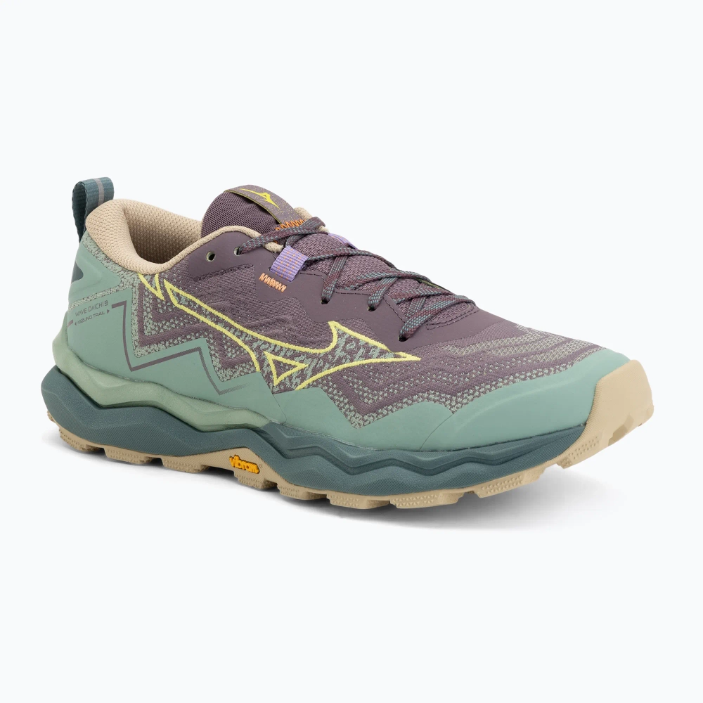 Женские Кроссовки для бега Mizuno Wave Daichi 9 granite green/fortune yellow