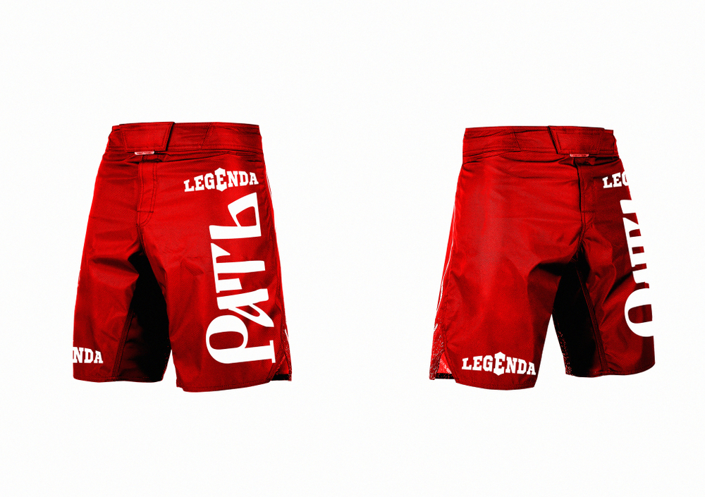 Шорты спортивные ММА Legenda Рать, красные