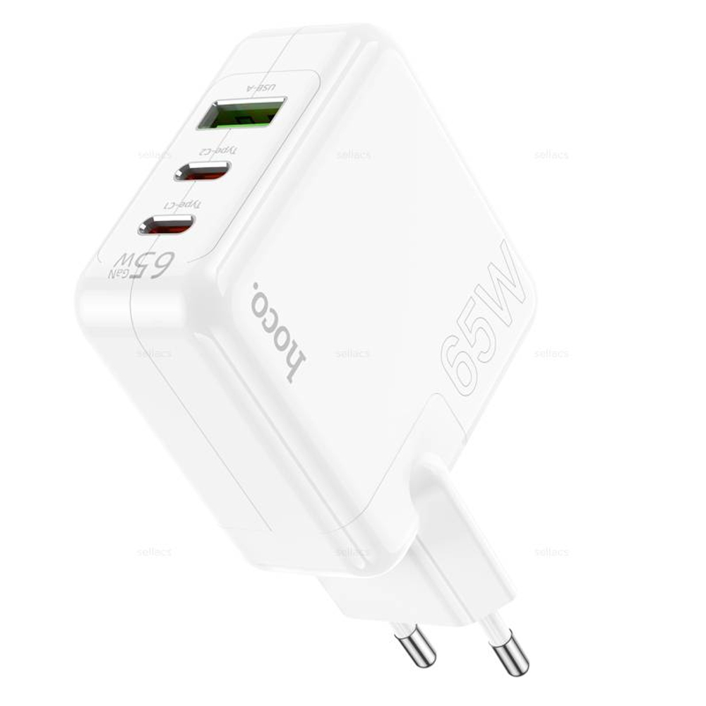 Зарядное устройство Hoco C115A 2PD65W + QC3.0 (white)