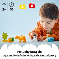LEGO DUPLO Town / Семья диких животных: пингвины и львы/ 10442