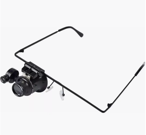 Лупа налобная 20х монокулярная с подсветкой Pro Legend