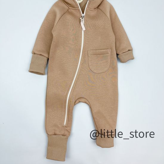 Комбинезон "Simple" из футера с начесом, Печенье