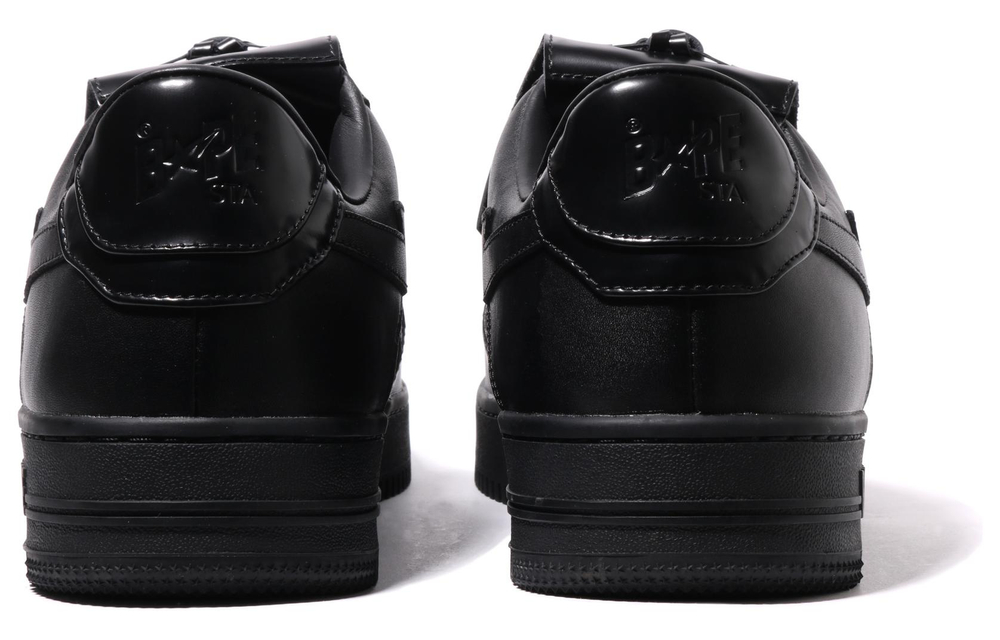A Bathing Ape Quilt Tassel Leather Sneakers