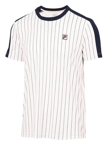 Мужская теннисная футболка Fila Jascha 2 Tennis - white alyssum comb