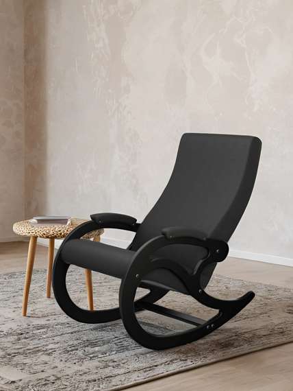 Кресло-качалка Каула М экокожа Дунди 109, каркас венге