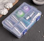 Набор кондитерский, 27 предметов в кейсе: 24 насадки d=3,7 см, 2 адаптера, мешок 30×15 см, насадки МИКС