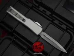 Нож Microtech UTX-70 A+++ GRAY D/E - серый апокалиптик клинок, серая рукоять
