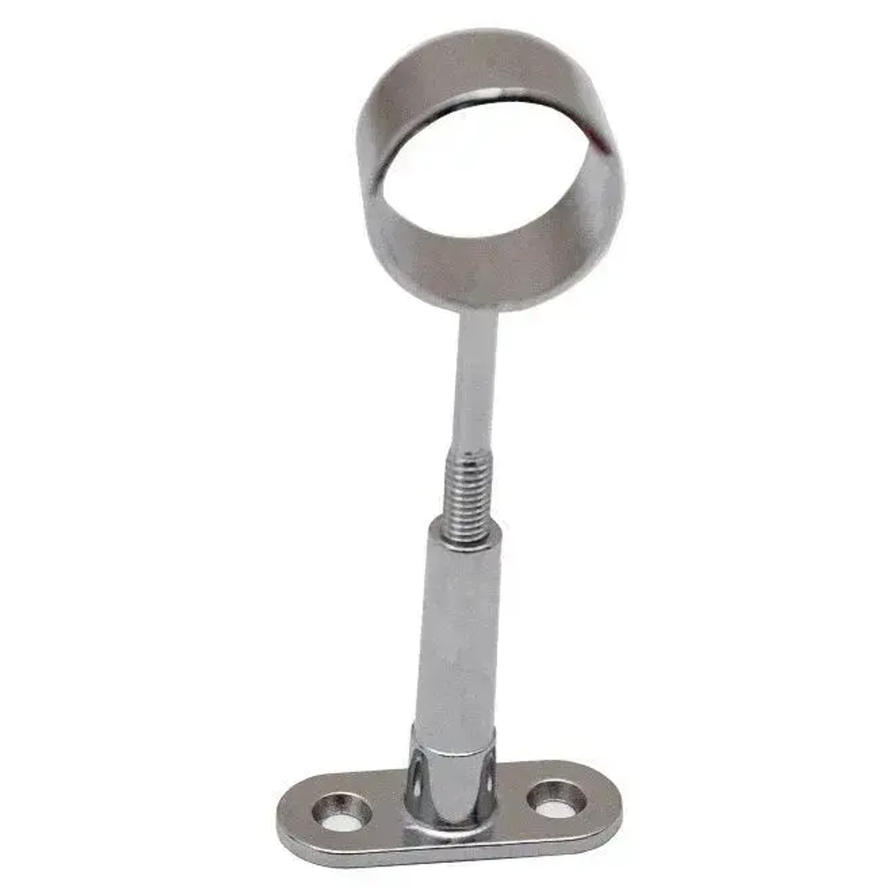 Держатель трубы d25 мм регулируемый сквозной (хром) - 2 шт