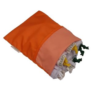 Мешочек для экомешочков, прокладок, бахил 14x17 см "Оранжевый"