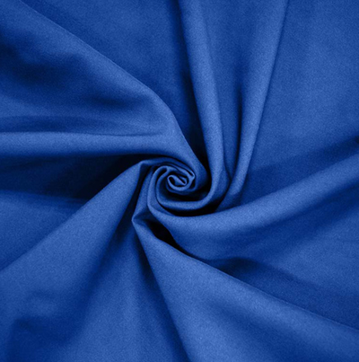 Ткань костюмная Габардин Белый лебедь, 270 гр/м.п., 150 см, Неоново синий