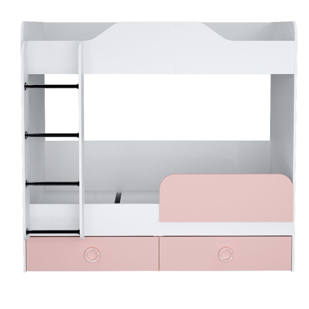 Кровать II Baby (белый/айскрим), МФ 1+1