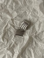 Серьги Слой, Серебряные