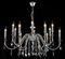 Подвесная люстра Crystal Lux MERCEDES SP6+6 CHROME/SMOKE