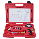 МАСТАК (120-11009C) Компрессометр дизельный, 0-70 атм, кейс, комплект адаптеров