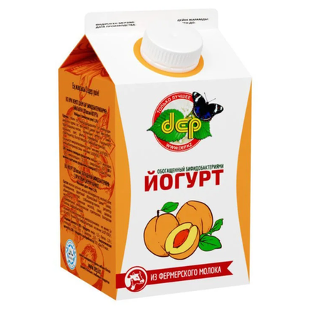 Йогурт Деп Абрикос 2,5% 500 гр