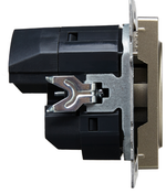 Розетка с заземлением  IEK BR-R14-16-U22-018-K37