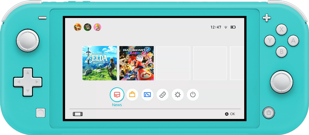 Портативная игровая консоль "Nintendo Switch Lite" 32 ГБ Turquoise