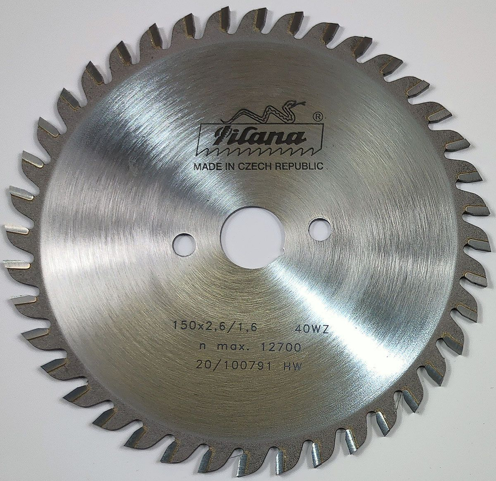 Пила дисковая TCT "Pilana" 150x2.6/1.6x20 z40 91 WZ