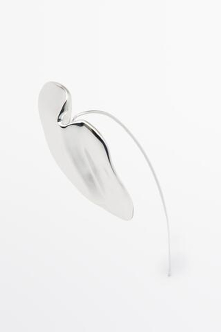 Massimo Dutti Серьги Dumpling, серебряный