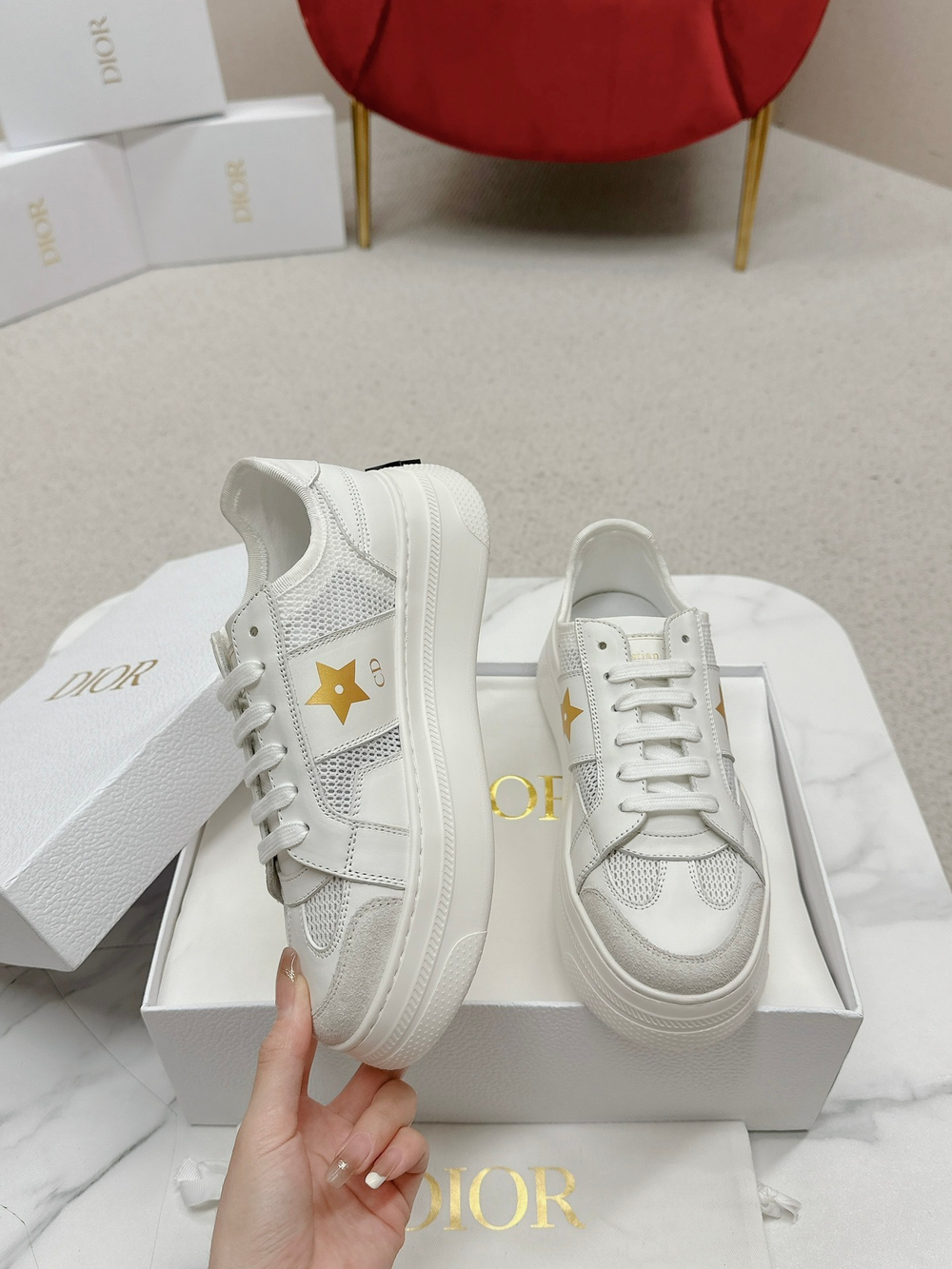 Christian Dior Star Platform Sneaker