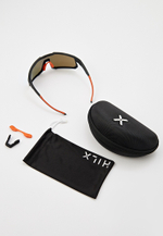 Спортивные очки HILX Big Head / Matt Black Orange / Blue Lens