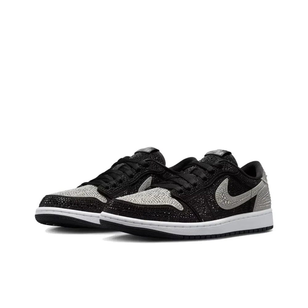 Женские кроссовки Air Jordan 1 Retro Low OG x Swarovski 'Stealth' HM9208-001