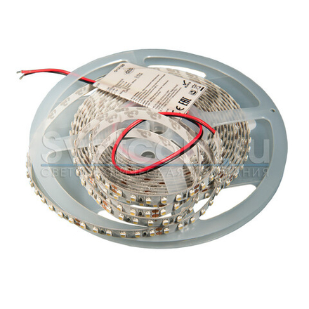 Лента 3528, IP20, 120LED/м, 3500K, 24В, 9,6Вт/м, 540Лм/м, 5м*8мм