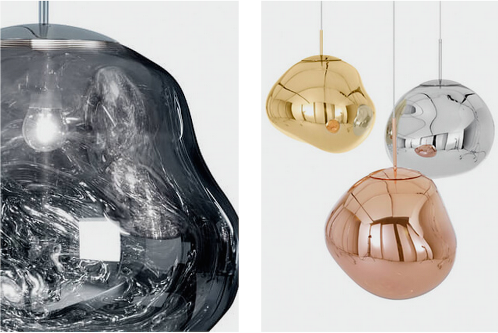 Pendant design lamp  MELT by Tom Dixon (Gold)