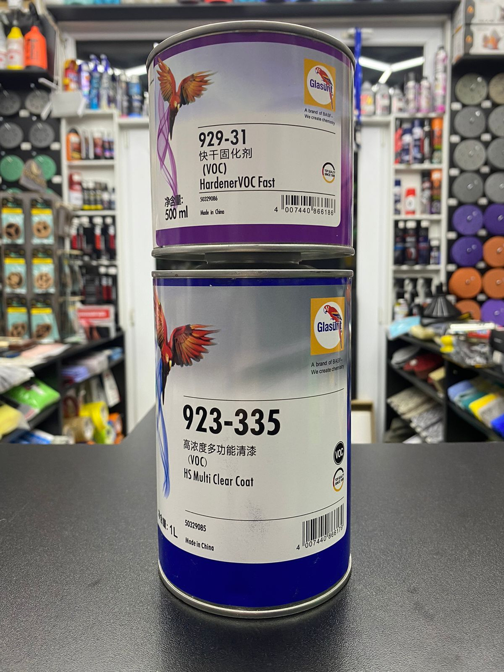Glasurit 923-335 Лак акриловый, 1л. + отвердитель 929-31, 0,5л.
