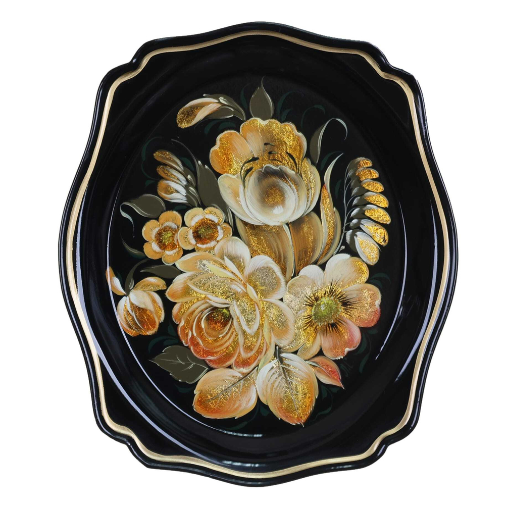Zhostovo metal tray A3D061124128