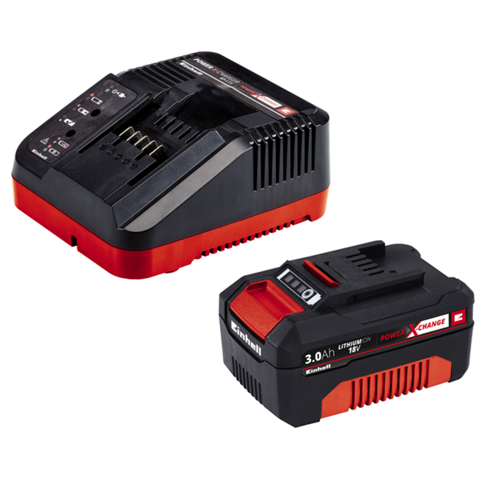Газонокосилка аккумуляторная 18V Einhell GE-CM 18/30 Li б/щ 30см 25л 8,5кг АКБ 3Ач и ЗУ