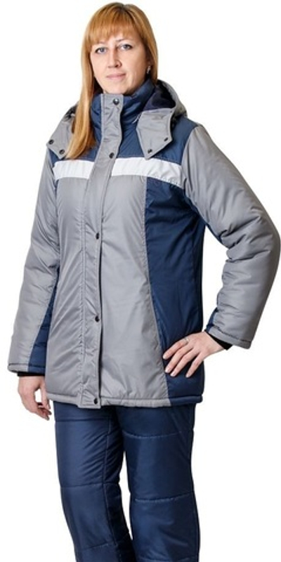 Куртка ИТР женская синий со стальным